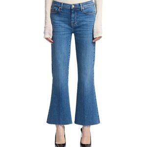 7 For All Mankind Dojo Cropped Flare Jeans in Yuma